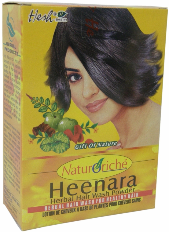 Трав'яний шампунь для волосся - Hesh Heenara Herbal Hair Wash Powder Shampoo — фото N1