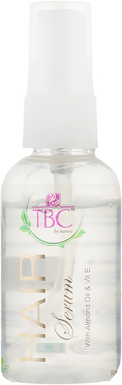 Спеціальна сироватка для волосся - TBC Hair Serum With Almond Oil and Vitamin E — фото N2