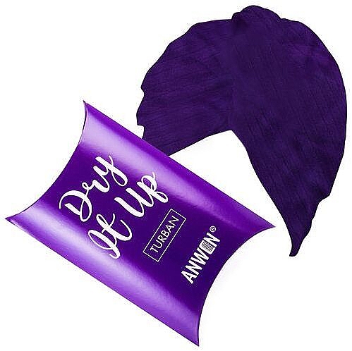 Косметическая повязка "Тюрбан", фиолетовая - Anwen Wrap It Up Turban  — фото N1