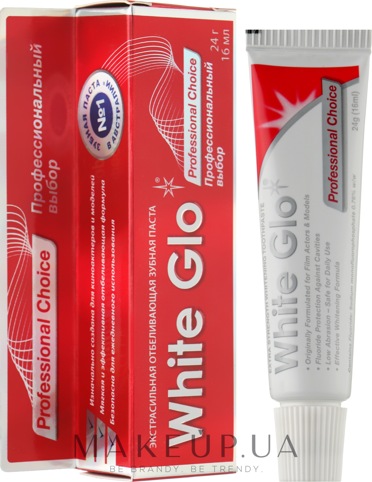 Відбілювальна зубна паста "Професіональний вибір" - White Glo Professional Choice — фото 24g