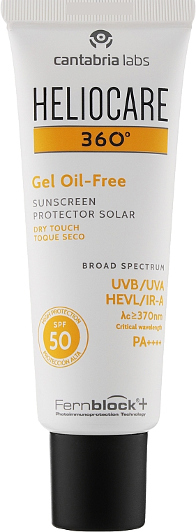Солнцезащитный гель - Cantabria Labs Heliocare 360 Gel Oil-Free Dry Touch SPF 50 — фото N1