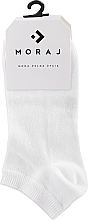 Шкарпетки жіночі, короткі, білі - Moraj — фото N1
