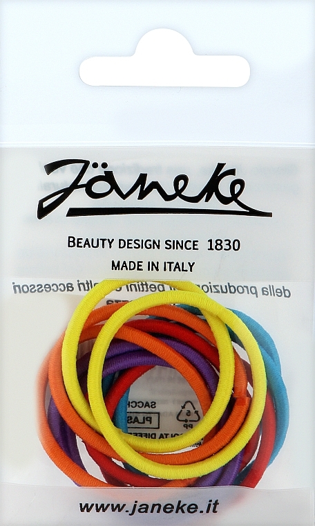 Резинки для волос, 10 шт., разноцветные - Janeke — фото N1
