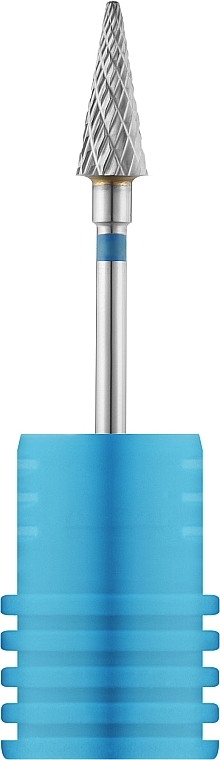 Фреза твердосплавная "Конус" 161 190 050, синяя - Nail Drill — фото N1