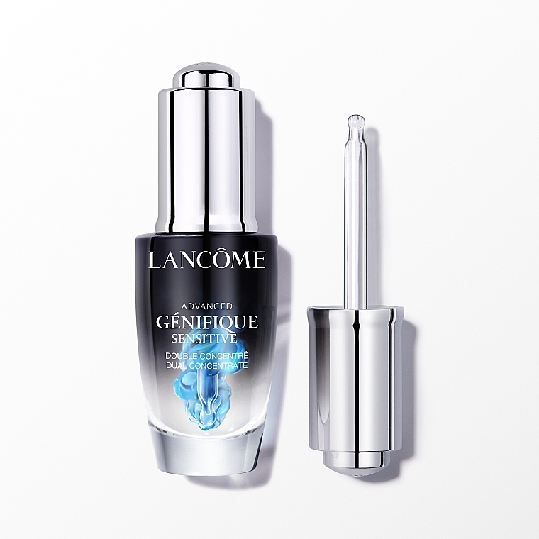 Подвійна сироватка-концентрат для інтенсивного відновлення й заспокоєння шкіри обличчя - Lancome Advanced Génifique Sensitive — фото N2