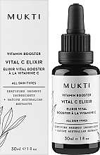 Вітамінний бустер для обличчя "Vital C" - Mukti Organics Vitamin Booster Elixir — фото N2