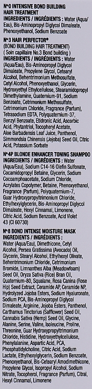 Набір - Olaplex Unbeakable Blondes Mini Kit (elixir/40ml + elixir/30ml + shm/20ml + mask/20ml) — фото N3