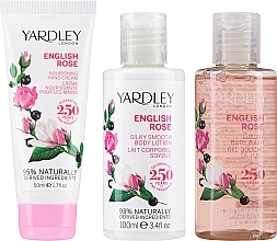 Набор - Yardley London English Rose Collection (h/cr/50ml + sh gel/100ml + b/lot/100ml) — фото N2