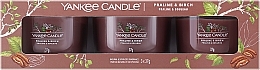 Парфумерія, косметика Набір - Yankee Candle Praline & Birch (candle/3x37g)