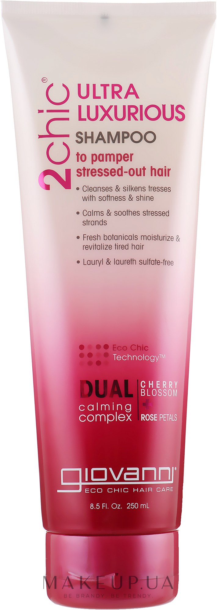 Шампунь с цветом вишни и лепестками розы - Giovanni 2 Chic Ultra-Luxurious Cherry Blossom Rose Petals Shampoo — фото 250ml