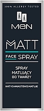 Матирующий спрей для лица для мужчин - AA Men Matt Face Spray — фото N1