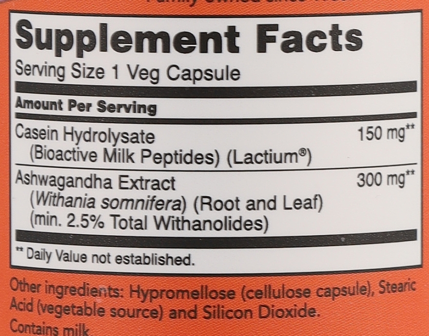 Харчова добавка "Ashwagandha Stress Relief" - Now Foods Ashwagandha Stress Relief — фото N3