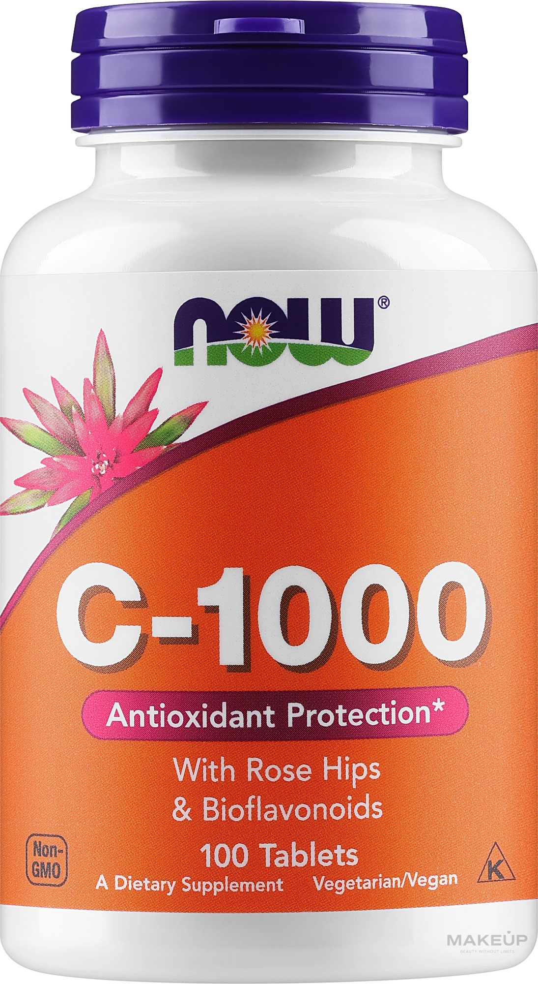 Вітамін С-1000 - Now Foods c-1000 With Rose Hips & Bioflavonoids — фото 100шт