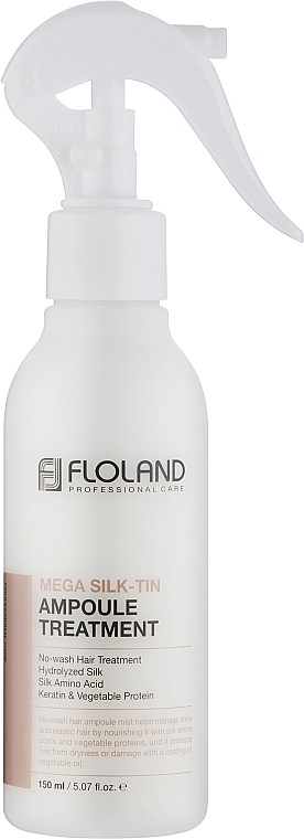 Сыворотка-мист для волос - Floland Mega Silk-Tin Ampoule Treatment — фото N1