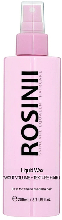 Текстурувальний спрей для волосся - Rosinii Liquid Wax Blowout Volume + Texture Hair Mist — фото N1