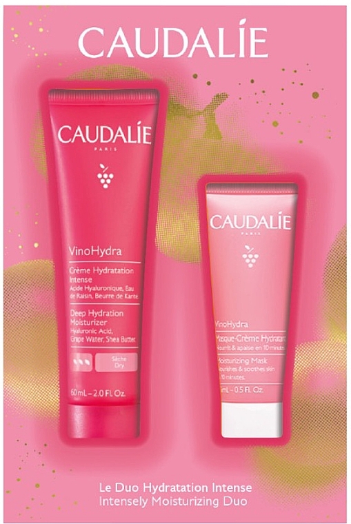 Набор - Caudalie VinoHydra (f/cr/60ml + f/mask/15ml) — фото N2