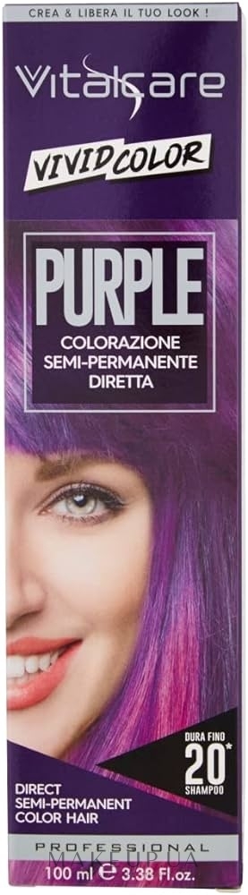 Краска для волос - VitalCare Vivid Color Semi-Permanent Color Hair — фото Purple