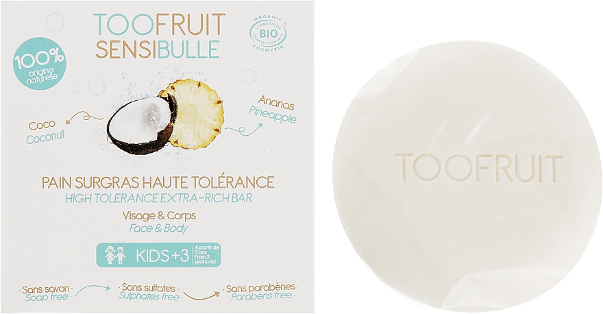 Мыло "Ананас & Кокос" - Toofruit Sensibulle Pineapple Coco Soap