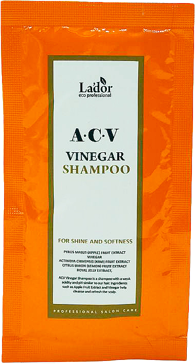 Шампунь для волос с яблочным уксусом - Lador Acv Vinegar Shampoo (мини) — фото N1