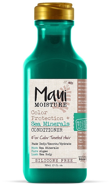 Кондиционер для окрашенных волос "Морские минералы" - Maui Moisture Color Protection + Sea Minerals Conditioner — фото N1