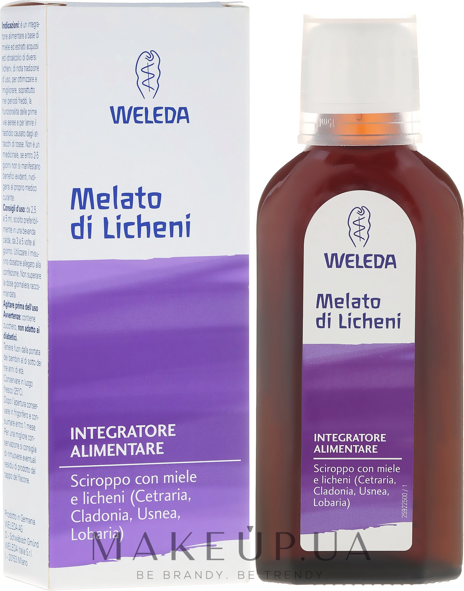 Харчова добавка з медом і лишайником - Weleda Bio — фото 100ml