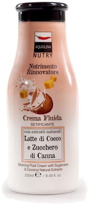 Крем для тела - Aquolina Crema Fluido Latte Di Cocco e Zucchero Di Canna 