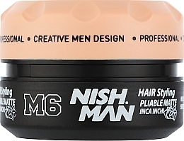Матовий віск для укладання волосся - Nishman Hair Styling Pliable Matte Inca Inchi M6 — фото N1