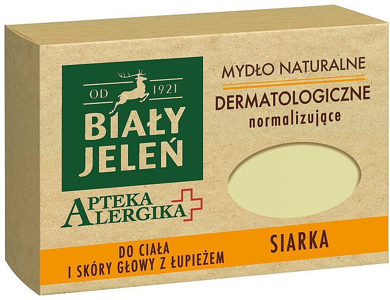 Дерматологическое мыло с серой - Bialy Jelen Apteka Alergika Soap — фото N1