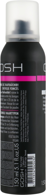 Сухий шампунь для темного волосся - Gosh Fresh Up! For Dark Hair Dry Shampoo — фото N2