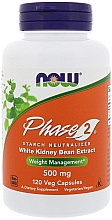 Фаза 2. Екстракт білої квасолі, 500 мг - Now Foods Phase 2 White Kidney Bean Extract — фото N1