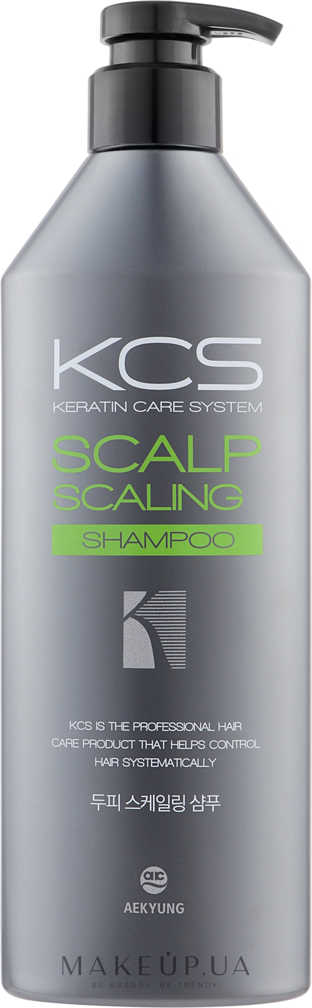 Шампунь для глубокого очищения волос с перхотью и жирной кожи головы - KCS Scalp Scaling Shampoo — фото 600ml