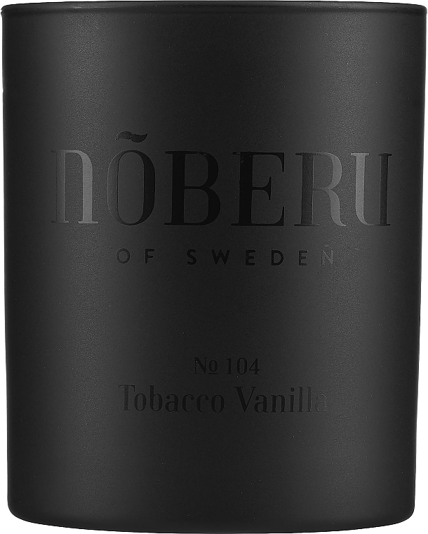 Noberu Of Sweden №104 Tobacco-Vanilla - Парфумована свічка в склянці — фото N1