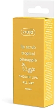 Скраб для губ "Тропічний ананас" - Ziaja Lip Scrub Tropical Pineapple (туба) — фото N2