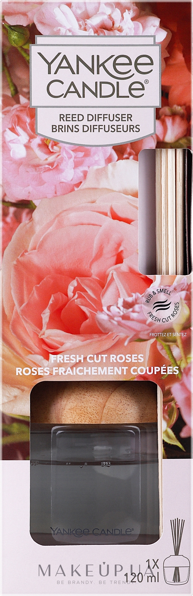 Аромадифузор "Свіжозрізані троянди" - Yankee Candle Fresh Cut Roses — фото 120ml