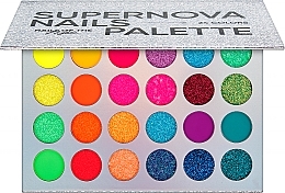Духи, Парфюмерия, косметика Палитра пигментов для дизайна ногтей, 24 цвета - Nails Of The Night Supernova Nails Palette