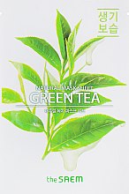 Заспокійлива тканинна маска - The Saem Natural Mask Sheet Green Tea — фото N1