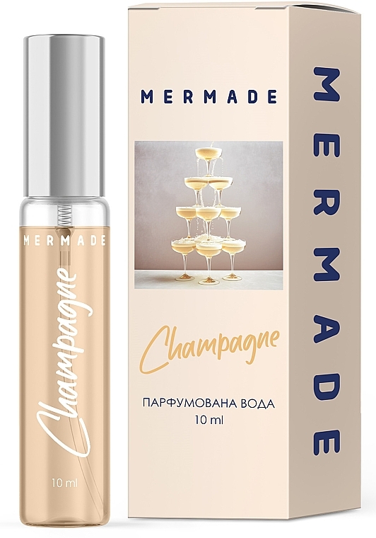 Mermade Champagne - Парфумована вода, сріблястий ковпачок (міні) — фото N2