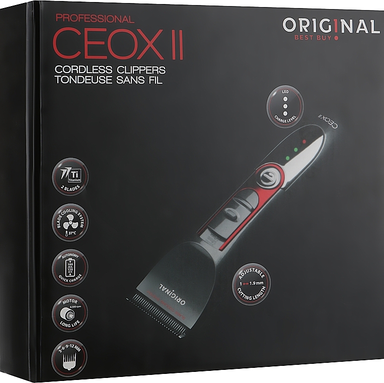 УЦІНКА Тример для стрижки, акумуляторний, чорний - Sibel Original CEOX2 Cordless * — фото N3