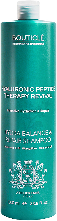 Шампунь для волосся - Bouticle Hyaluronic Peptide Therapy Revival Hydra Balance&Repair Shampoo — фото N2