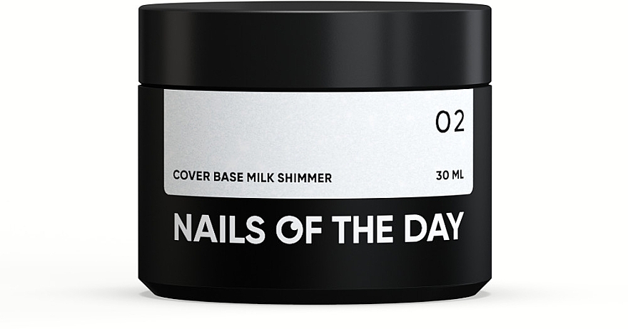 Молочна камуфлювальна база із шимером, 30 мл - Nails Of The Day Cover Base Milk Shimmer — фото N2