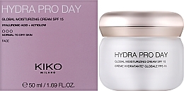 Інтенсивний зволожувальний денний крем - Kiko Milano Hydra Pro Day Cream SPF15 — фото N2