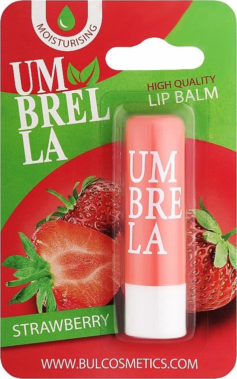 Бальзам для губ у блістері "Полуниця" - Umbrella High Quality Lip Balm Strawberry — фото N1