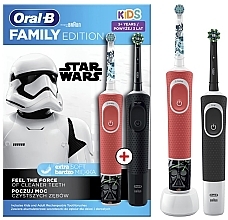 Набір електричних зубних щіток "Зоряні війни" - Oral-B Braun Family Edition Vitality & Kids — фото N1
