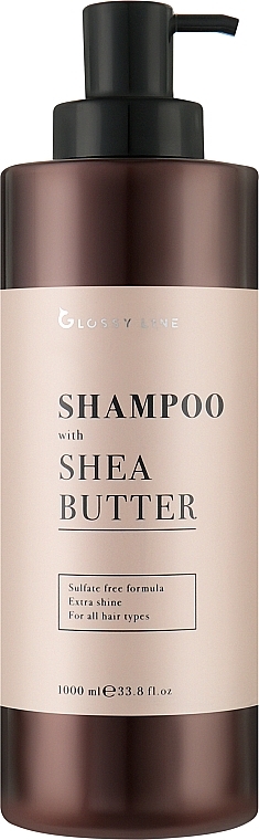 Безсульфатний шампунь з олією Ши для блиску волосся - Clever Hair Cosmetics Glossy Line Shampoo With Shea Butter