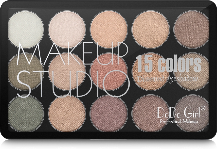 Палетка для макияжа глаз - DoDo Girl 15 Colors Diamond Eyeshadow Palette Makeup Studio — фото N2