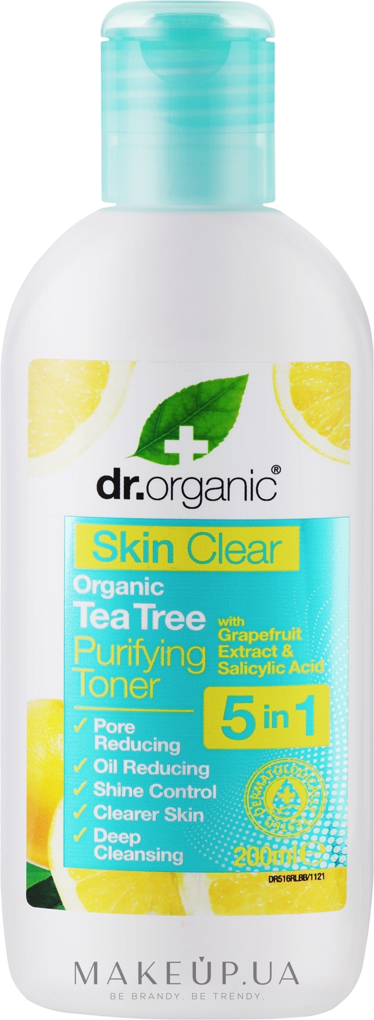 Очищувальний тонік з органічним чайним деревом - Dr. Organic Organic Tea Tree Purifying Toner — фото 200ml