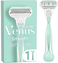 Духи, Парфюмерия, косметика Бритва с 1 сменной кассетой - Gillette Venus Smooth Sensitive