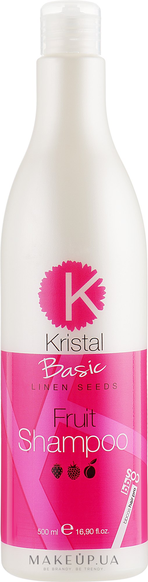 Фруктовий шампунь для волосся - BBcos Kristal Basic Fruit Shampoo — фото 500ml