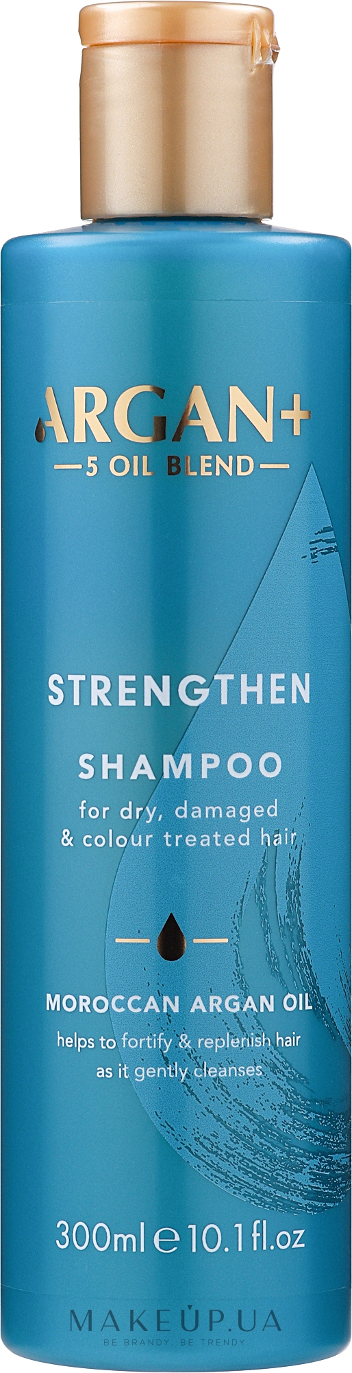 Шампунь для сухих, поврежденных и окрашенных волос - Argan+ Strengthen Shampoo Moroccan Argan Oil — фото 300ml