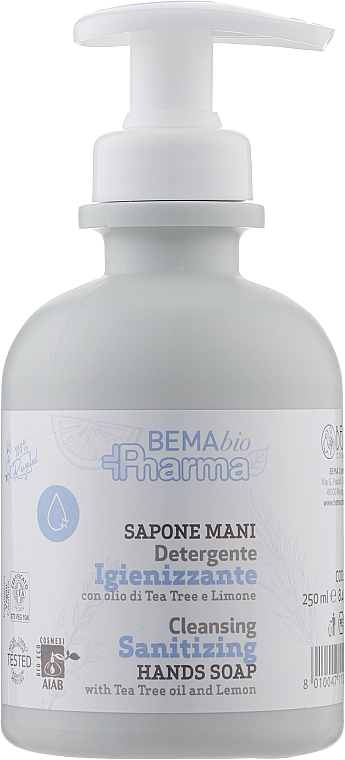 Жидкое мыло - Bema Cosmetici BemabioPharma Cleansing Sanitizing Hands Soap — фото N1
